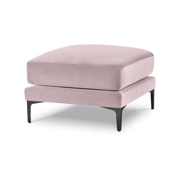 Roosa sametist jalatool Harmony – Kooko Home-image-2
