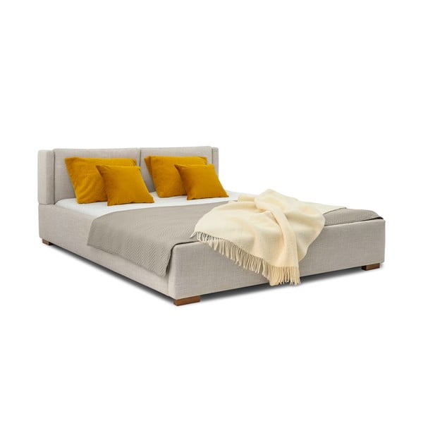 Helehall polsterdatud kaheinimesevoodi koos voodipõhjaga 160x200 cm Dreamer - Scandic-image-2
