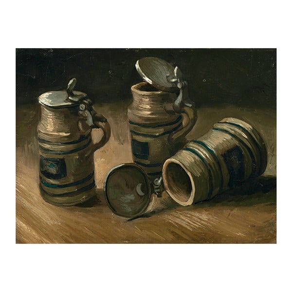 Obraz Vincenta van Gogha - Beer Tankards, 40x30 cm