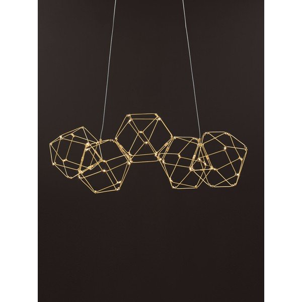 Alumiiniumist LED-rippvalgusti kuldses värvitoonis Nebula - Nova Luce-image-2