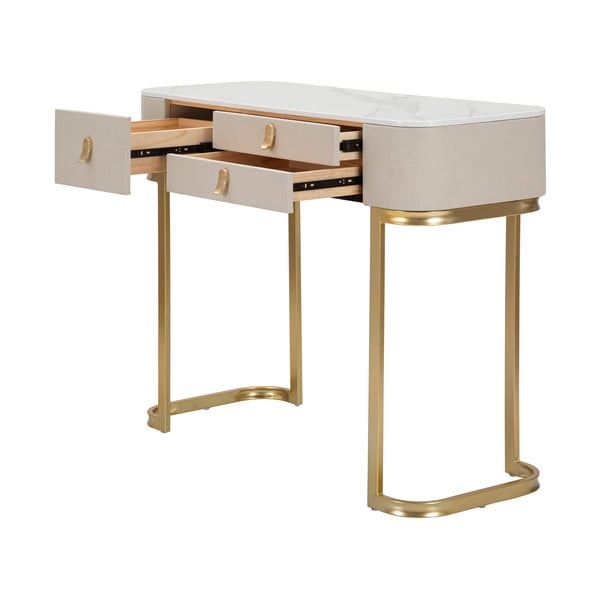 Konsoollaud beež-kuldne 40x100 cm Beauty – Mauro Ferretti-image-4