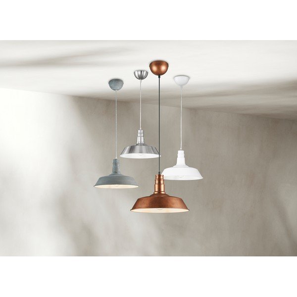 Matthõbedane metallist ripplamp metallvarjuga, läbimõõduga 36 cm Will - Reality-image-1