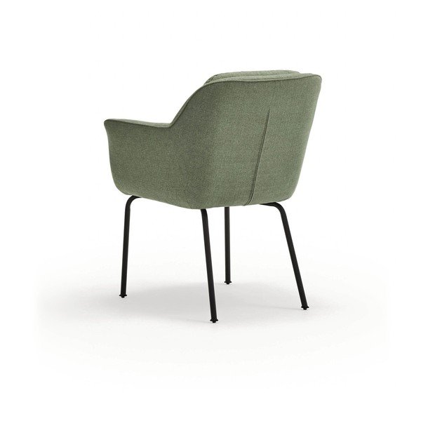 Roheline polsterdatud söögitool käetugedega Sadira - Teulat-image-4