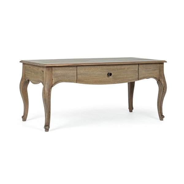 Mangopuidust kohvilaud tumedas naturaalses värvitoonis 55x110 cm Domitille - Bizzotto