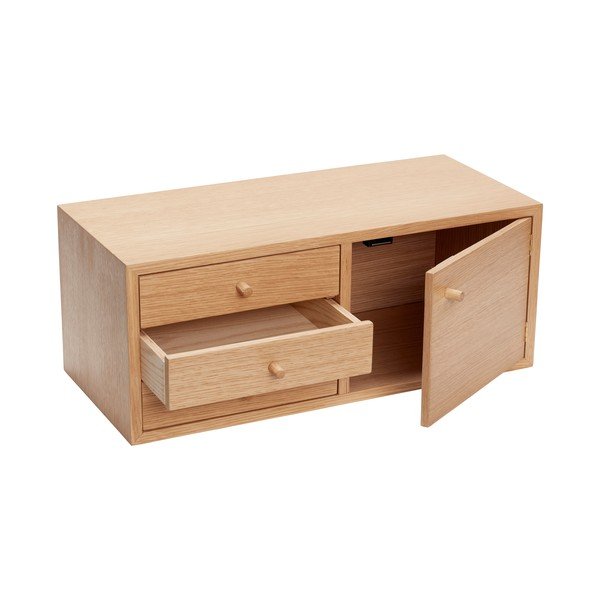 Tammepuidust rippkapp naturaalses värvitoonis 50x20 cm Piccolo - Hübsch-image-2