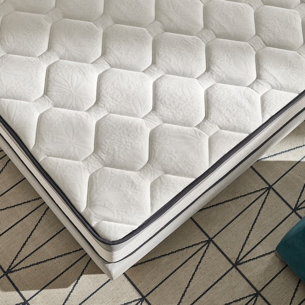 Keskmiselt kõva/pehme kahepoolne termoreguleeruv poroloonmadrats 200x200 cm Premium Hotel Edition - Moonia-image-1