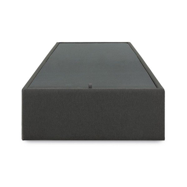 Must polsterdatud üheinimesevoodi koos panipaigaga 90x190 cm Matters - Kave Home