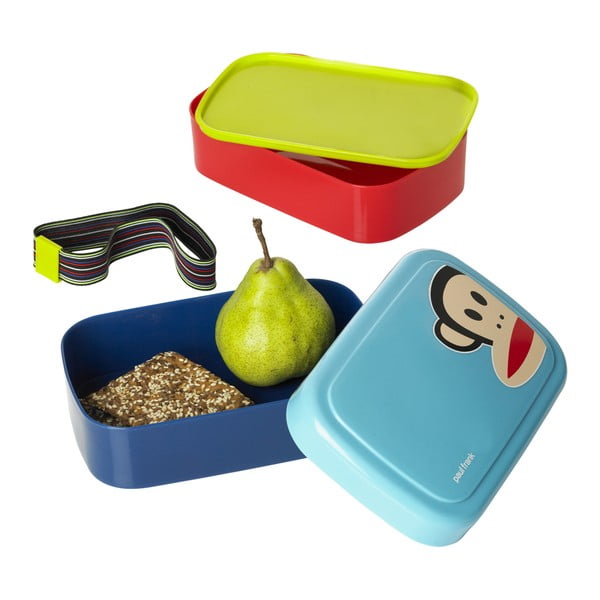 Modrý dvoupatrový svačinový box LEGO® Paul Frank-image-2