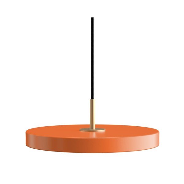 Oranž dimmerdatav LED-rippvalgusti metallist varjuga ø 31 cm Asteria Plus - UMAGE