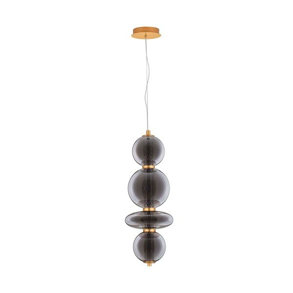 Hall metallist LED-ripplamp klaasist varjuga, ø 25,5 cm Navi - Nova Luce