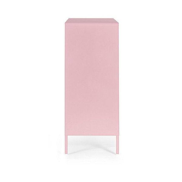 Heleroosa metallist lukustatav kapp 80x101,5x40 cm Cambridge - Yes Everyday-image-3