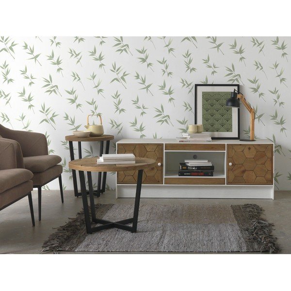 Mustast rauast konstruktsiooniga konverentsilaud , ⌀ 59 cm Honeycomb - Geese-image-1