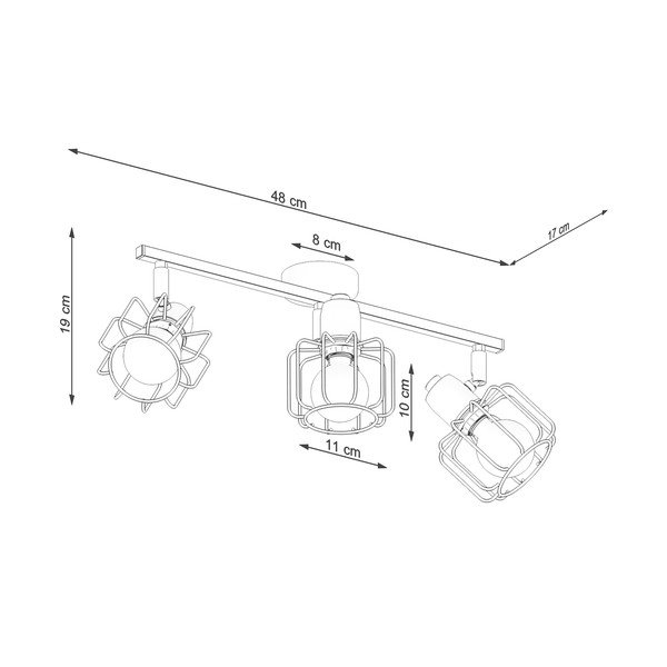 Must laevalgusti ø 10 cm Salom - Sollux-image-4