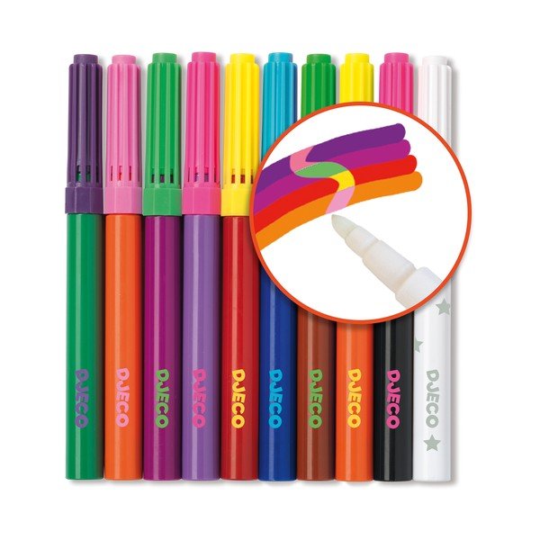 10 Magic markeri komplekt - Djeco-image-2