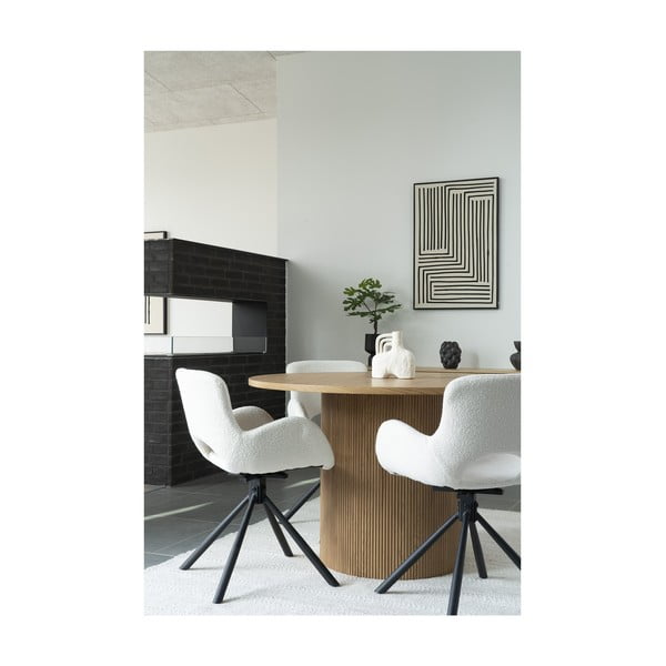 Ümmargune paplispooniga söögilaud ø 120 cm Boavista - House Nordic-image-3