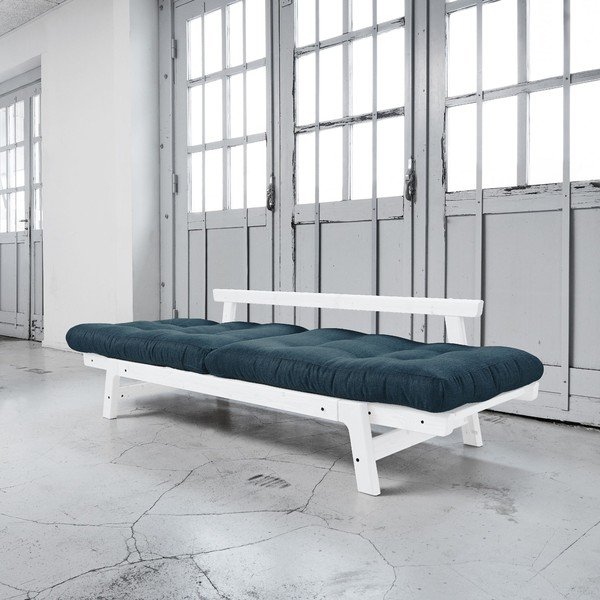 Rozkládací pohovka Karup Step White/Deep Blue-image-3
