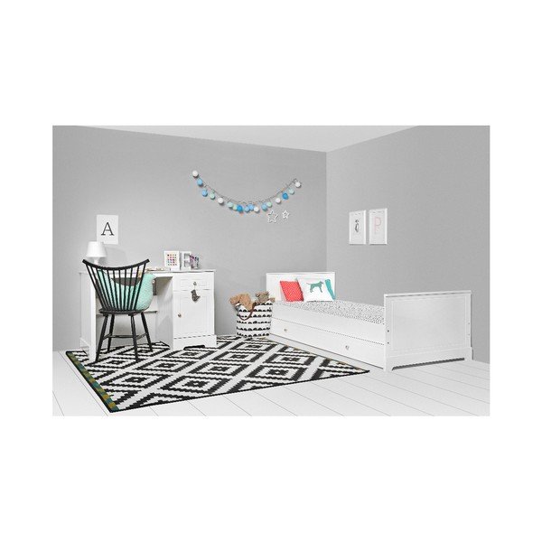 Voodi all olev valge sahtliosa , 90 x 200 cm Marylou - BELLAMY-image-4