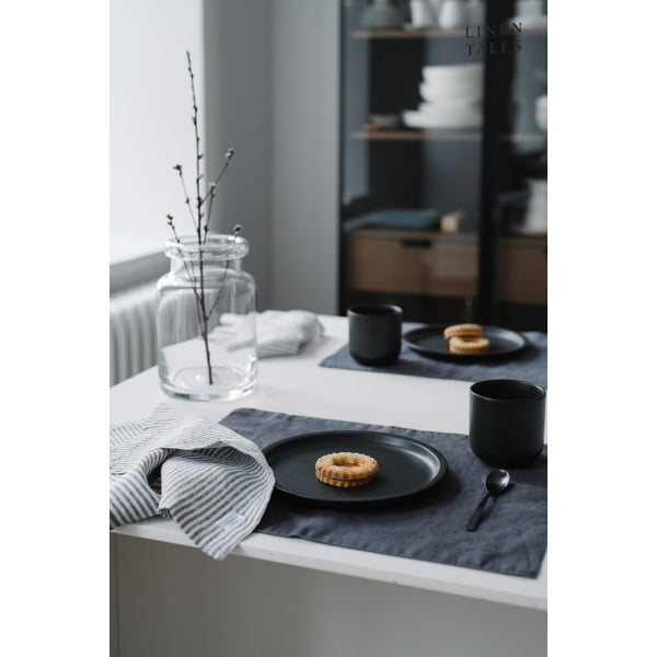 Tumehall linane lauamatt, 35 x 45 cm - Linen Tales-image-1