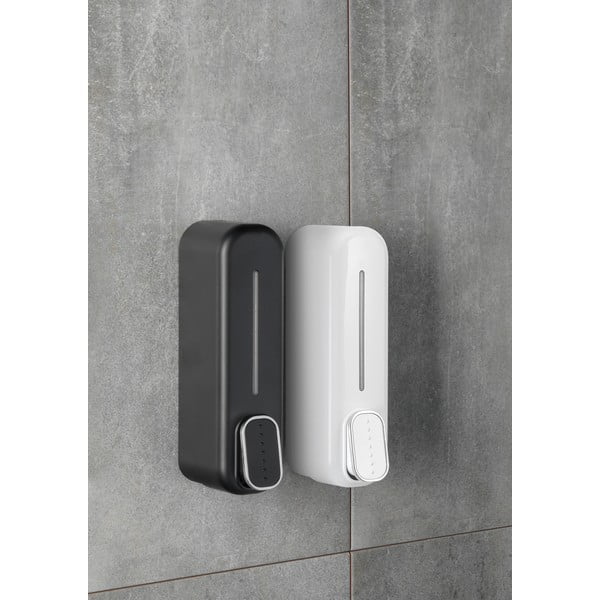 Must seinale paigaldatav plastikust seebidosaator 350 ml Aqualine Mullet - Sapho-image-1