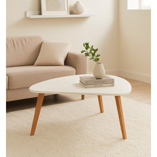 Valge kohvilaud, pikkus 120 cm Skandinavian - Bonami Essentials-image-1