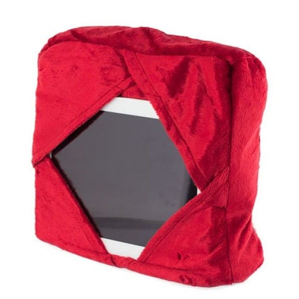 Červený multifunkční polštář s držákem na iPad InnovaGoods
