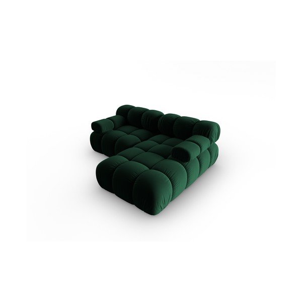 Roheline sametist nurgadiivan (parem nurk) Bellis - Micadoni Home-image-4