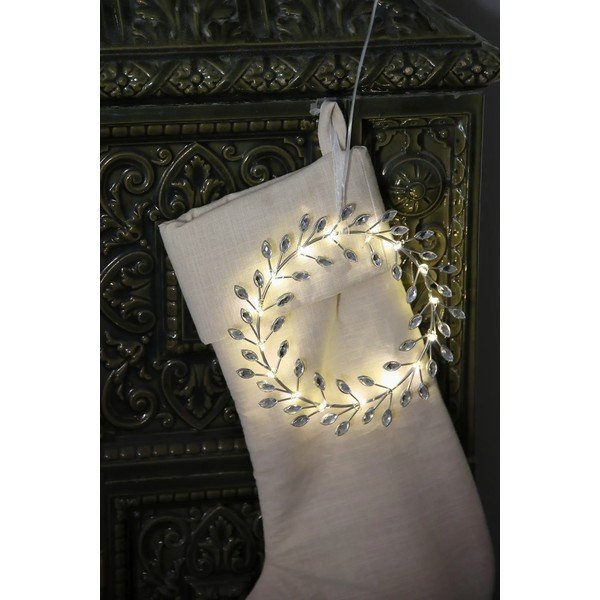 Hõbedane jõuluvalgustite kaunistus taskulampidele, ø 19 cm Aria - Markslöjd-image-3