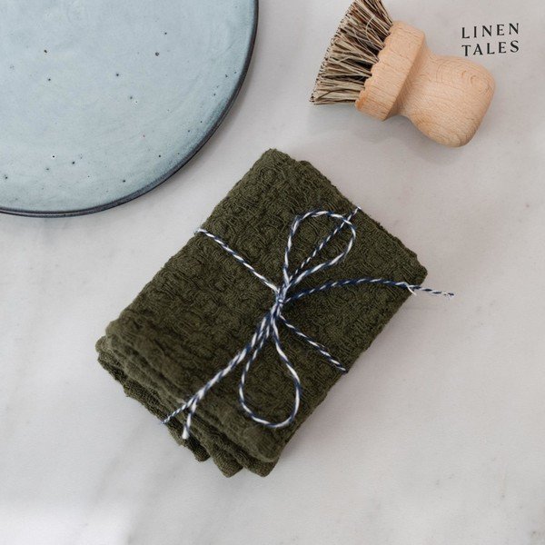 Linased rätikud 2 tk 26x26 cm komplektis - Linen Tales-image-4