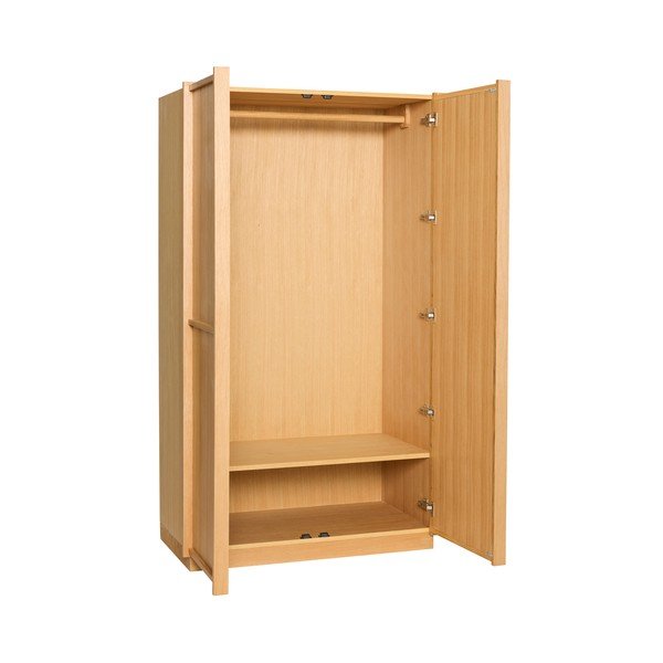 Riidekapp tammepuust naturaalses värvitoonis 100x181x55 cm Kura - Hübsch-image-4