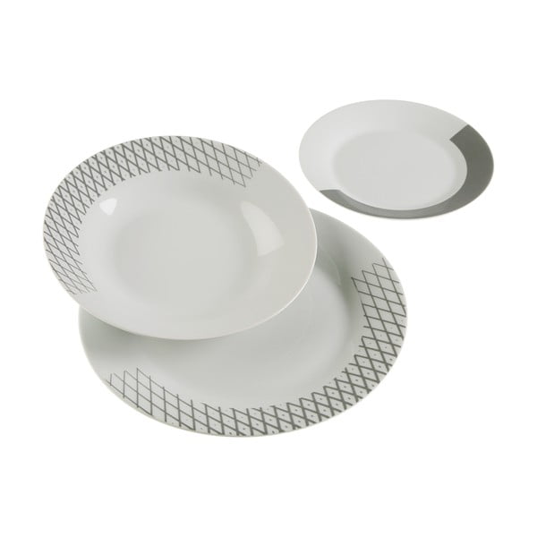 18dílný set talířů z porcelánu VERSA Diamond