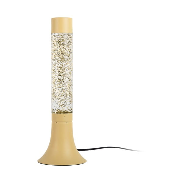 Helekollane lauavalgusti klaasist varjuga (kõrgus 37,5 cm) Astro Glittler - Leitmotiv