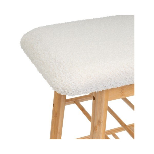 Valge-puiduvärvi pink - Casa Selección-image-1