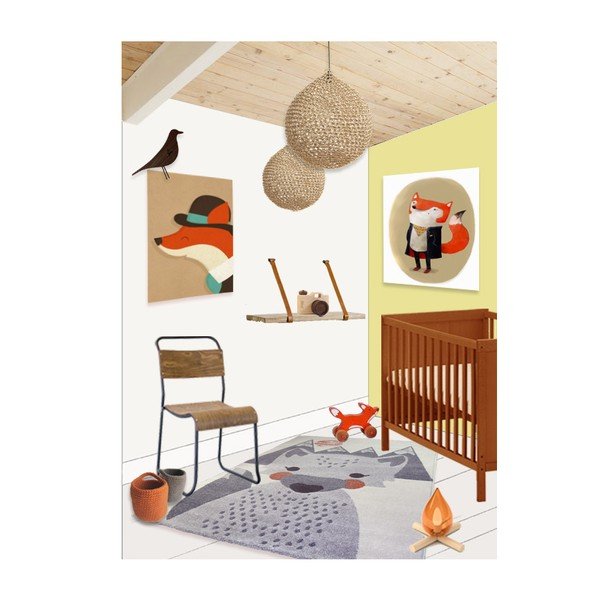Laste vaip , 100 x 150 cm Mr. Fox - Nattiot-image-3