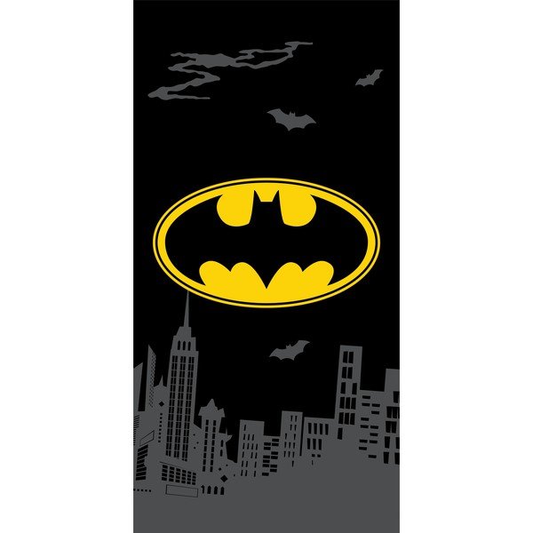 Must puuvillane laste rätik 70x140 cm Batman "The Emblem" - Jerry Fabrics