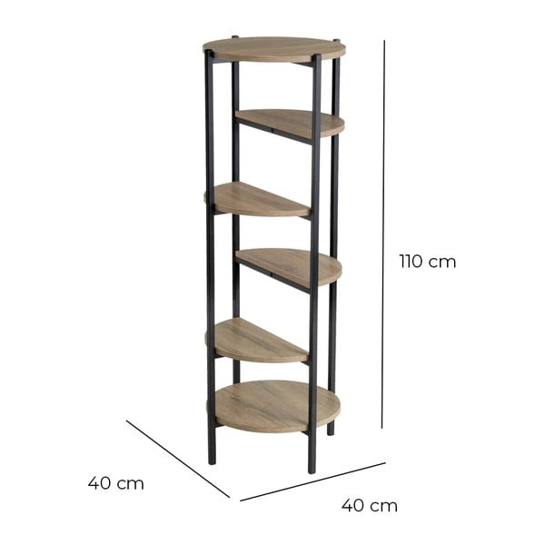 Must-tammespooniga riiul 40x110 cm - Casa Selección-image-4