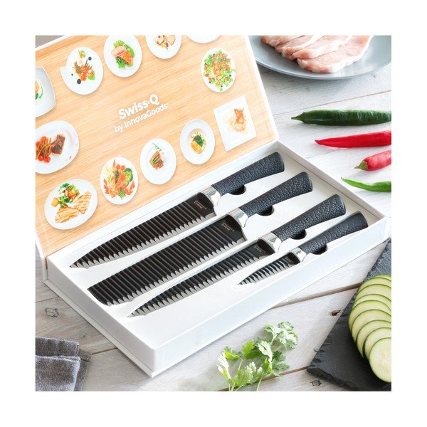 4 roostevabast terasest noa komplekt Swiss Q Shark - InnovaGoods-image-4