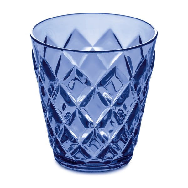 Modrá plastová sklenice Tantitoni Crystal, 200 ml