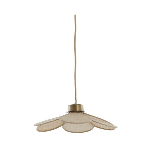 Kreemikas ripplamp kangast varjuga Fyano - Light & Living