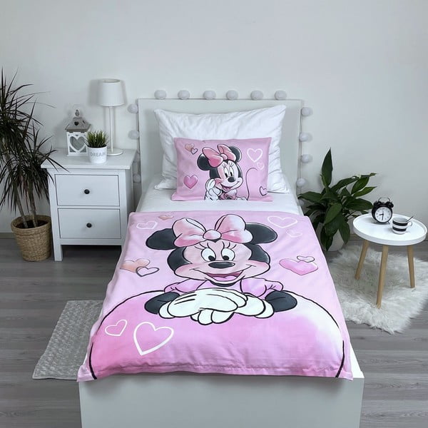 Puuvillane voodipesu 100x135 cm Minnie - Jerry Fabrics-image-1