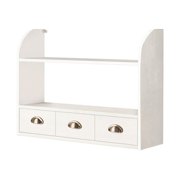 Valge männipuidust riiul 75 cm Toscana - Støraa-image-1