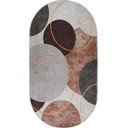 Pruun-kreem pestav vaip 80x120 cm Oval - Vitaus
