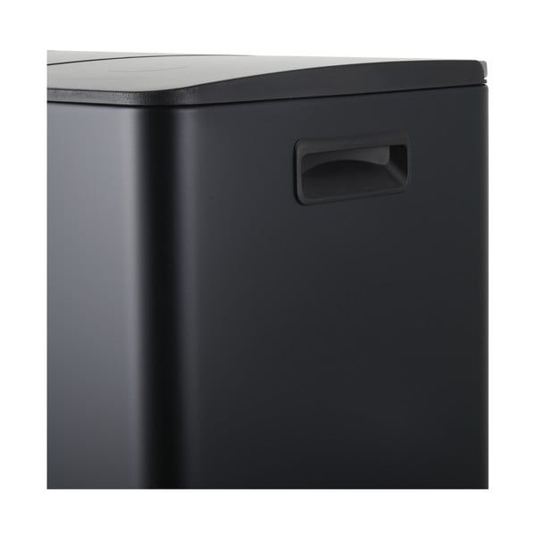 Matt must terasest prügikast 2x20 l sorteeritud jäätmete jaoks/pedaaliga Aliya - Spirella-image-4