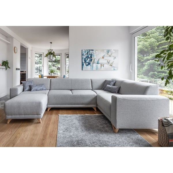 Helehall panipaigaga nurgadiivanvoodi (vasak nurk/"U" kujuline) Classy Sophie – Miuform-image-1