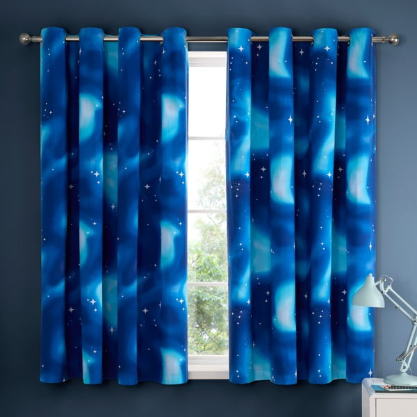 Laste kardinad 2 tk 168x183 cm Ombre Stars - Catherine Lansfield-image-2