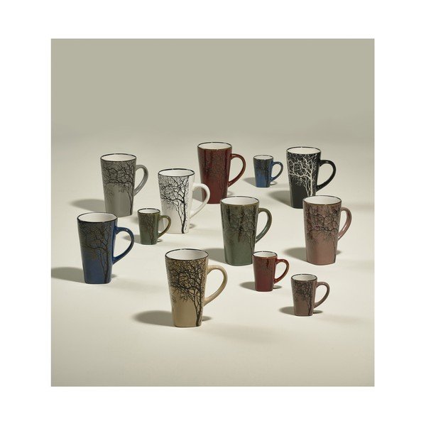 Heleroosad kivikeraamikast espressotassid 4tk komplektis 100ml Hela - Villa Collection-image-3