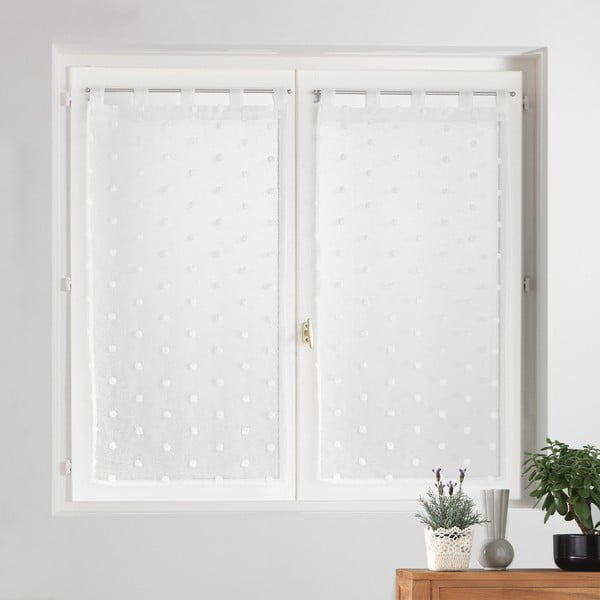 Valge kardin 60x120 cm Pompinou - douceur d'intérieur-image-1