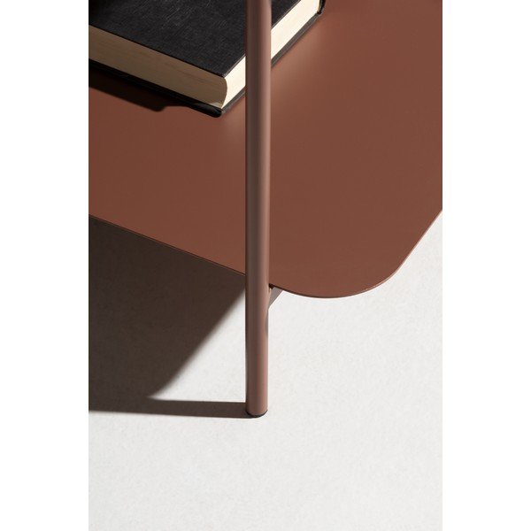 Metallist kohvilaud terrakota värvi 70x73 cm Beatrix - MOME-image-2