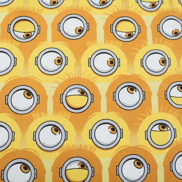 Kollane/hall puuvillane laste voodipesu üheinimesevoodile 140x200 cm Mimoni All for One - Jerry Fabrics-image-4