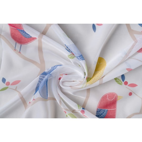 Valge lastekardin 140x245 cm Owl – Mendola Fabrics-image-3