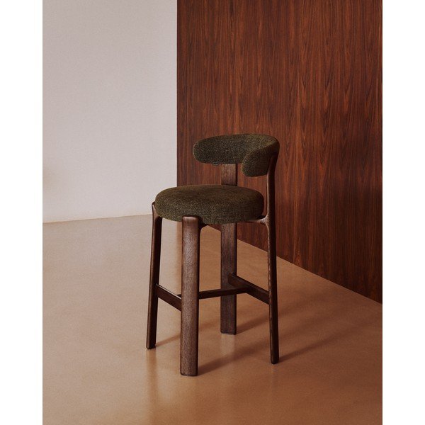 Roheline saarepuidust baaritool (istme kõrgus 75 cm) Granite - Kave Home-image-1